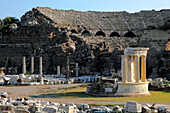 Turkey, province of Antalya, Side, Agora and theatre