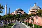 Turkey, Istanbul, municipality of Fatih, district of Sultanahmet, Aya Sofya basilica (Aya Sofya museum) and Hammam (Ayasofya Hurrem Sultan Hamam)