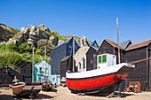 England,East Sussex,Hastings,The Old Town Fisherman's Museum and East Hill