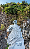 Vietnam, Ha Long Bay, statue of Russian cosmonaut Titop (UNESCO World Heritage)