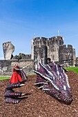 Wales, Glamorgon,Caerphilly, Caerphilly Castle