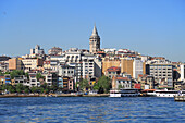 Galata Tower, Golden Horn, Beyoglu District, Istanbul, Turkey, Europe