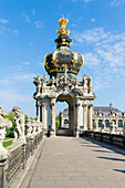 Dresdener Zwinger, Kronentor, Altstadt, Dresden, Sachsen, Deutschland, Europa