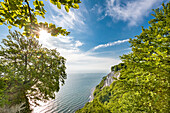 Blick vom Königsstuhl, Stubbenkammer, Nationalpark Jasmund, Rügen, Mecklenburg-Vorpommern, Deutschland