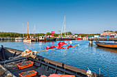 Hafen, Thiessow, Mönchgut, Rügen, Mecklenburg-Vorpommern, Deutschland