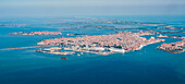 aerial shot of Venice, Venetia, Italy