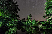 Spreewald Biosphere Reserve, Germany, Hiking, Kayaking, Recreation Area, Family Vacation, Family Outing, Paddling, Rowing, Wilderness, Excursion, River Landscape, Night Sky, Night Hiking, Stars, Starlit Sky, Water Reflection, Water Surface