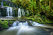 Wasserfall Purakauni Falls, Catlins River, Otago, Südinsel, Neuseeland