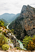 Verdon Gorge, Gorges du Verdon, also Grand Canyon du Verdon, Department of Alpes-de-Haute-Provence, Provence-Alpes-Côte d' Azur, France