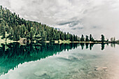 Landschaft am Seebensee, Mieminger Gebirge, Tirol, Österreich, Europa.