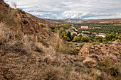 Feld, Felder, Cuevas, la Granja, Guadix, Andalusien, Spanien, Europa