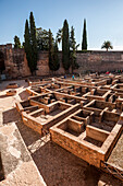 Ausgrabungsstätte, Alhambra, Granada, Andalusien, Spanien, Europa