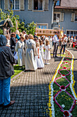 Corpus Christi, Feast of Corpus Christi procession, Sipplingen, Lake Constance, Baden-Wuerttemberg, Germany, Europe