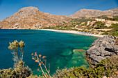 Souda Beach und Bucht, Meer, Küste, Landschaft, Plakias, Kreta, Griechenland, Europa