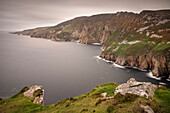 Steil Klippen Slieve League, Teelin, Grafschaft Donegal, Irland, Wild Atlantic Way, Europa
