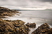 rauhe, zerklüftete Küste am Kilcatherine Point, Eyeries, Beara Halbinsel, Grafschaft Cork, Irland, Wild Atlantic Way, Europa