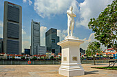 Denkmal Sir Stemford Raffles, Raffles Landing Site, Singapur
