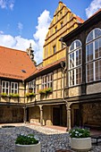 Castle and Monastery buildings on Schlossberg in Quedlinburg, Saxony-Anhalt, Germany.