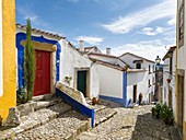 Historic small town Obidos with a medieval old town, a tourist attraction north of Lisboa Europe, Southern Europe, Portugal.