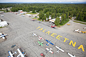 Aerial View Of The Talkeetna Airport, Southcentral Alaska, USA