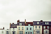 Row houses in various colours; England