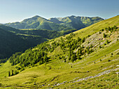 Klomnock, Fana Nock, Platt Nock, near eisentalhöhe, the Nockberge National Park, Carinthia, Austria