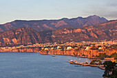 Summer sunset on Sorrento, Amalfi Coast, Naples province, Campania, Italy, Europe