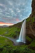 Seljalandsfoss waterfall, Porsmerkurvegur, Sudurland, Iceland