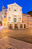 Italy, Lazio Region, Rome, Church of San Giuseppe dei Falegnami at dawn