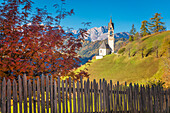 St, Barbara chapel, Tolpei, La Valle / Wengen Val Badia / Hocabtei, Dolomites, Bolzano, South Tyrol, Italy, Europe