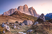Mount Pelmo and Pelmetto as seen from Col Roan, Dolomites, Borca di Cadore, Belluno, Veneto, Italy