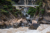 Rapids in Tiger Leaping Gorge, Lijiang, Yunnan Province, China, Asia, Asian, East Asia, Far East