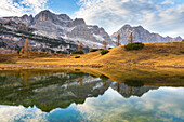 Alpine lake on the Brenta Dolomites Europe, Italy, Trentino Alto Adige, Trento district, Non valley, Ville d'Anaunia