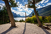 Saint Mary Lake from the Going-to-the-Sun-Road, Glacier National Park, Montana, Usa