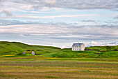 Isolated house, sudurland, South Iceland, Iceland