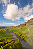 View from the top of Skogafoss,Skogar, Sudurland, Iceland