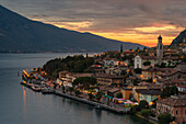 Limone del Garda at Sunset, Brescia province, Lombardy, Italy