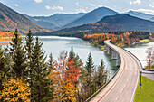 Sylvenstein bridge to Bavaria Europe, Germany, Bavaria