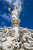 Pallas Athene statue in front of The Austrian Parliament building, Vienna, Austria, Europe