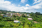 View over Batete, island of Bioko, Equatorial Guinea, Africa