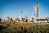 die Achterbahn Thunderbolt im Freizeitpark auf Coney Island, Brooklyn, New York City, Vereinigte Staaten von Amerika, USA, Nordamerika