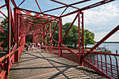 Tegeler Hafenbruecke, Sechserbruecke, Tegeler See, Berlin