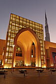 Dubai Mall next to Burj Khalifa  , biggest shopping mall in the world with more than 1200 shops, Dubai, UAE