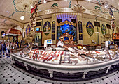 Fresh Fish at  Harrods Department Store, Knightsbridge, London, UK