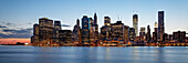 Skyline of New York City, Manhattan, sunset, NYC, Big Apple, USA