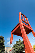 Broken Chair monument, Place des Nations, Geneva, Switzerland, Europe