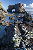 The Great Pollet Sea Arch on the Fanad Headland and part of the Wild Atlantic Way, County Donegal, Ulster, Republic of Ireland, Europe