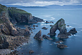 The Crohy Head Sea Arch, forming part of the Wild Atlantic Way, County Donegal, Ulster, Republic of Ireland, Europe