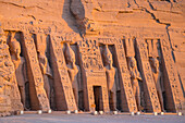 The small temple, dedicated to Nefertari and adorned with statues of the King and Queen, Abu Simbel, UNESCO World Heritage Site, Egypt, North Africa, Africa