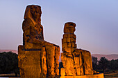 Colossi of Memnon, UNESCO World Heritage Site, West Bank, Luxor, Egypt, North Africa, Africa